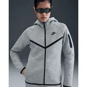 나이키 스포츠웨어 테크 플리스 윈드러너 여성 풀집 후디 - 다크 그레이 헤더블랙 HV6748-063 272151