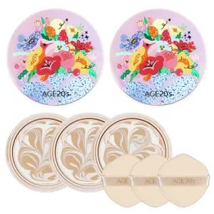 AGE20S 팩트 에이지투웨니스 에센스 커버 팩트 플로라 에디션 본품2개 리필3개