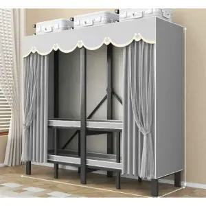 접이식 옷장 스틸 랙 원룸 자취방 간편 수납장 이동식 행거