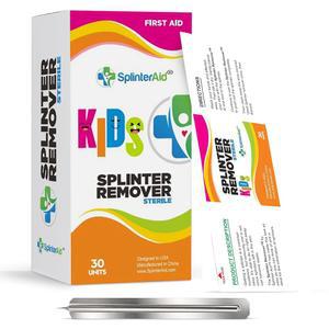 스플린터 제거 키트 (30팩) u2013 용 순한 일회용 스플린터 제거기 u2013 개별 포장, 사용 편의성, 가정, 학교 및 여행용 소형 응급처치