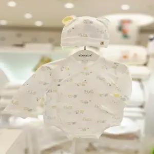 (압소바 의류) 올리버 오가닉 배냇슈트 신생모 2종세트(26년여름신상) A1B10106C