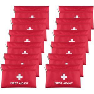 AOUTACC 12 팩 응급처치 빈 가방, 집, 사무실, 자동차, 야외, 보트, 캠핑, 하이킹(가방 전용) 응급처치 키트 파우치 여행용 빈 가방