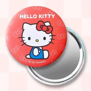 [꼬마스타]헬로키티 원형 버튼 거울