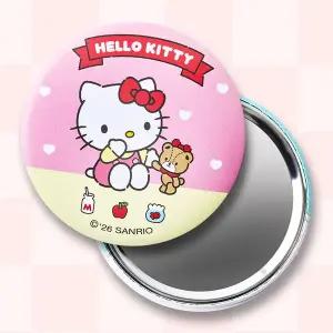 [꼬마스타]헬로키티 하트 원형 버튼 거울