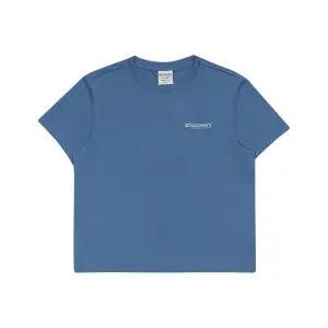 여성 프레시벤트 워싱 크롭 캠핑 핸드드로잉 그래픽 반팔티셔츠 DWRS98053BLD