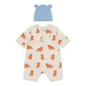 [롯데백화점]블루독베이비 CR 치타7부우주복 46370-675-01 출산백일돌