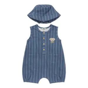 [롯데백화점]블루독베이비 BL데님라이크우주복 46313-600-01 출산백일돌