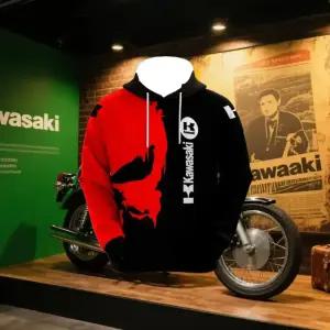 가와사키 여름 뜨거운 판매 빠른 건조 통기성 후드 티셔츠 남성과 여성을위한 야외 사이클링 스포츠