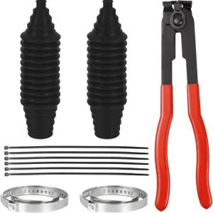Hbdeco 13PCS CV 액슬 부츠 수리 키트 스테인리스 클램프 4개와 케이블 타이 및 볼케이지 플라이어 6개가