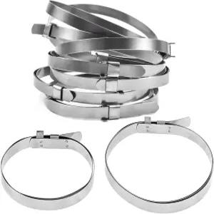 미쿠파 8PCS CV 부트 밴드 클램프 4 11 19 범용 조절식 스테인리스 스틸 드라이브 샤프트