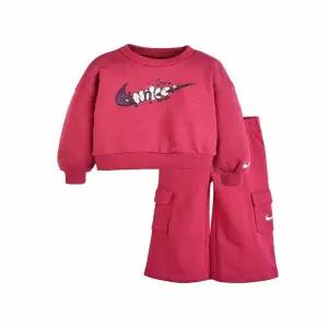 [나이키키즈] 나이키크루맨투맨카고FT팬츠세트 (베이비) (A253ST877P-PI1)