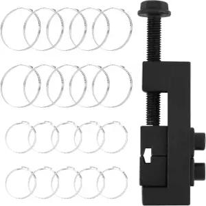 Qirvaten 액슬 부트 클램프 공구 20개의 PCS 304 스테인리스 스틸 싱글 이어 호스 드라이브 샤프트 CV 제거