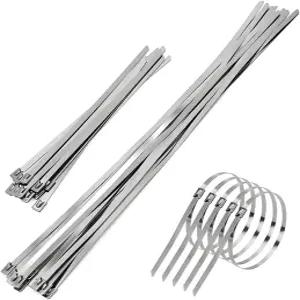 노크미디 20PCS 자동차 CV 부트 클램프 10PCS 소형 및 대형 스테인리스 스틸 드라이브 샤프트 조인트 밴드