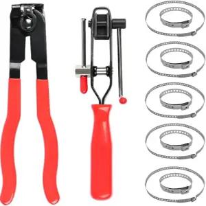 란스틱스르 유니버설 CV 부트 클램프 플라이어 및 조인트 이어 밴딩 도구 10pcs 304 스테인리스 스틸