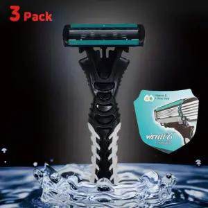 6중날 면도기 일회용 세트 3개