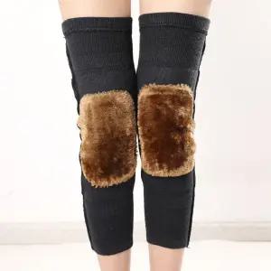 기모니트 보온 무릎 보호밴드 융털 벨벳 다리워머 HFp2+5jbh
