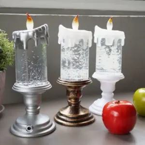 스탠드 LED초 워터볼 오르골/LED/전자/캔들/양초/촛불/감성초/건전지/리얼/모형/모형초/안꺼지는