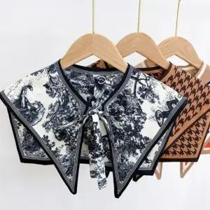 (색상 24스타포인트-오렌지)카라 리본 숄더 스카프 실크 봄 미니 봄 여름 머플러 미니 목도리 머플러 스카