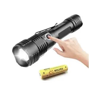 캠핑랜턴 Wolves LED 손전등 랜턴 배터리포함세트 RGB2652