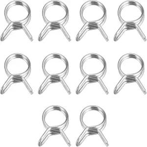 ucell 이중 와이어 스프링 호스 클램프 20개 304 스테인리스 스틸 8mm 내경 88mm95mm OD 연료 라인 실리콘