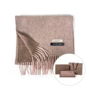 (선물포장) 오쏘울 머플러 울100% 투톤목도리 핑크 WFG1TX0