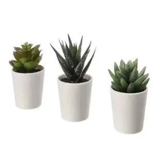 인조 다육 6cm 3개 조화나무 실내조화