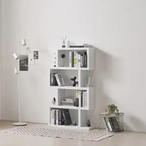 [롯데백화점]미아트 제이가구 브란스모듈 800 디자인 소형 4단 책장