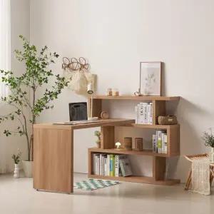 [롯데백화점]미아트 제이가구 브란스모듈 1200 책상 3단 책장 세트