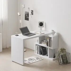 [롯데백화점]미아트 제이가구 브란스모듈 1400 소형 책상 2단 책장 세트