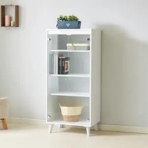 [롯데백화점]미아트 모던라인 루미너스 4단 600 유리 장식장 진열장