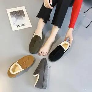 양털부츠 여성 귀여운 퍼 양털 모카신 방한화 털슈즈 패션 신발