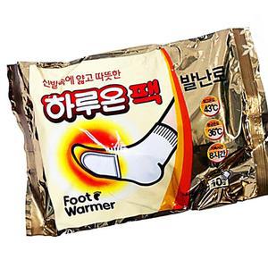 [2개구성] 하루 온팻 2개입 X5개세트 신 형 붙이는 바닥 열 난로 핫팩 발 깔창 EWFGD5MV