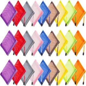 JDRGJTH 27 PCS 메쉬 지퍼 파우치 게임 나일론 여행용 가방 보관 보드 정리 사무용품 메이크업 지퍼가 달린