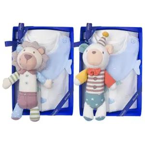 갤러리아 (압소바출산,백일선물,돌)트오렌반소바디슈트+사자,곰딸랑이세트