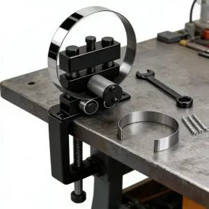 5in1 수동 금속 벤더 강철 철근 및 파이프용 링 롤 도구 플랫 바 판금용 헤비 듀티 비드 롤러 산업용 홈