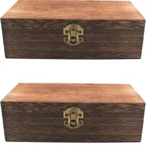 뚜껑이 있는 HingoFuni 나무 보관함 대형 색상 보관 공간 787393236인치 직사각형 러스틱 스타일 장난감