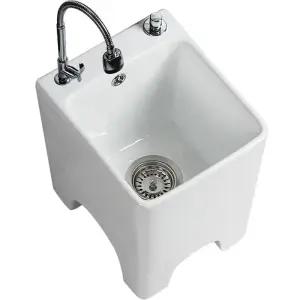 습식 도기 족욕기 세면대 마사지샵 족탕기 세족기 바스켓 개수대 수도꼭지