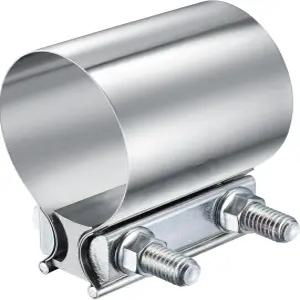 위지위카 2인치 배기 클램프 버트 조인트 밴드 슬리브 커플러 304 스테인리스 파이프 머플러 촉매 변환기용