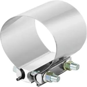 35인치 버트 조인트 배기 밴드 클램프 슬리브 스테인리스 스틸 1개