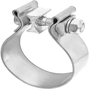 퓨지독스 3인치 배기 밴드 클램프 T304 스테인리스 스틸 좁은 랩 버트 파이프 머플러 입구 콘센트 팔꿈치