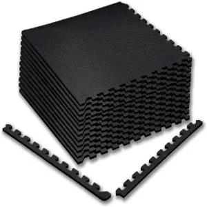 퍼즐 운동 매트 24개의 폼 연동 보호용 타일 바닥 쿠션 2424인치 바닥재 피트니스 미끄럼 및 6세트 방지