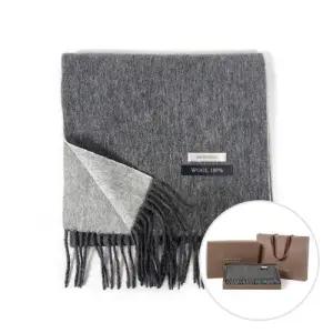 (선물포장) 오쏘울 머플러 울100% 투톤목도리 그레이 WFG1TWZ