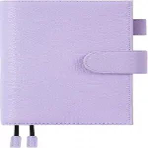 호보니치 주간용 모터머 가죽 커버 - 주간/주간 메가에 맞는 백 포켓(페블-라벤더)