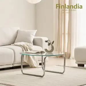 핀란디아 디아노 800 라운드 원형 강화유리 거실 소파 테이블 [착불]