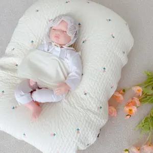 제이앤제나 역류방지쿠션 수유 시트 메쉬 소소플라워