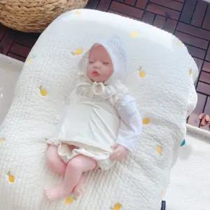 제이앤제나 역류방지쿠션 양면 시트 커버 메쉬 레몬