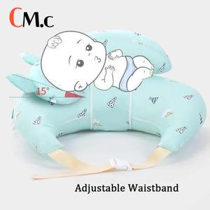 수유쿠션조절 가능한 허리 스트랩과 탈부착 면 커버가 있는 아기를 위한 모유 플러스 사이즈 베개