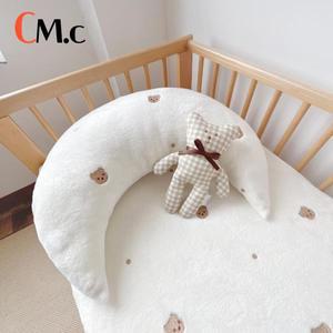수유쿠션1조각 유아 간호 베개 U 모양 한국어 패션 곰 귀여운 만화 자카드 컴포트 신생아