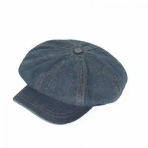 팔각모 빈티지 데님 모자 여성 쿨톤녀