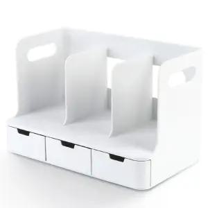 시스맥스 서랍책꽂이 화이트 책정리 문구 소품 보관 RiT7+1TCh